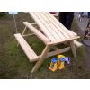 Swedish Redwood Children's Picnic Play Table - 2